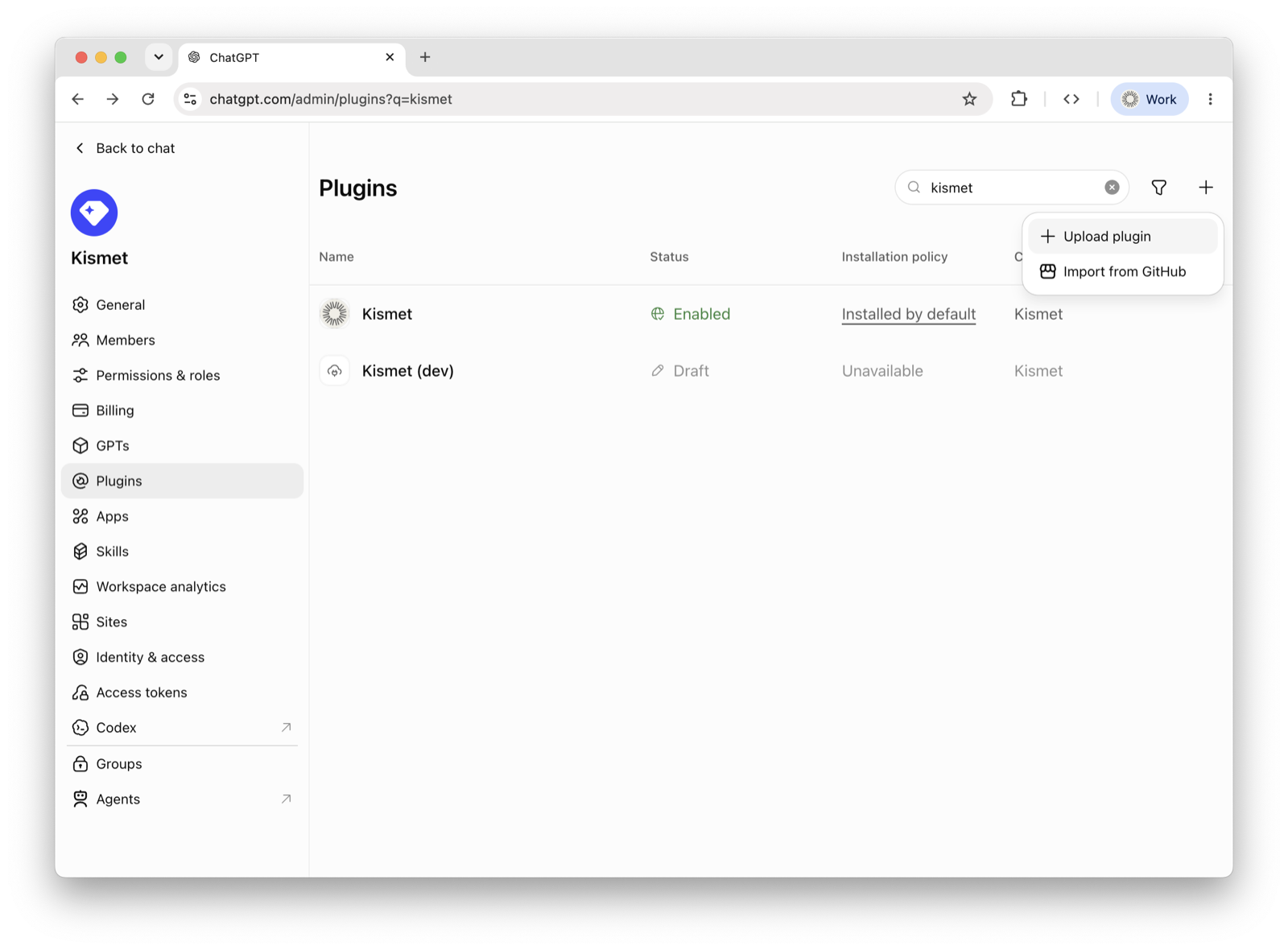 Step 3: Choose Upload plugin